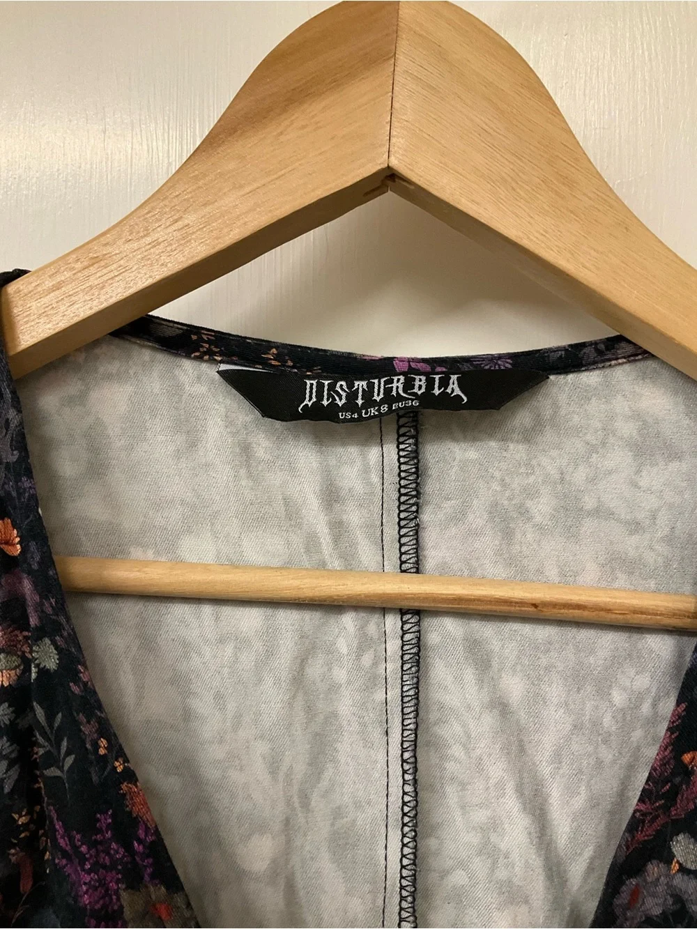 Disturbia Heliotrope Floral Print Mini Dress 4